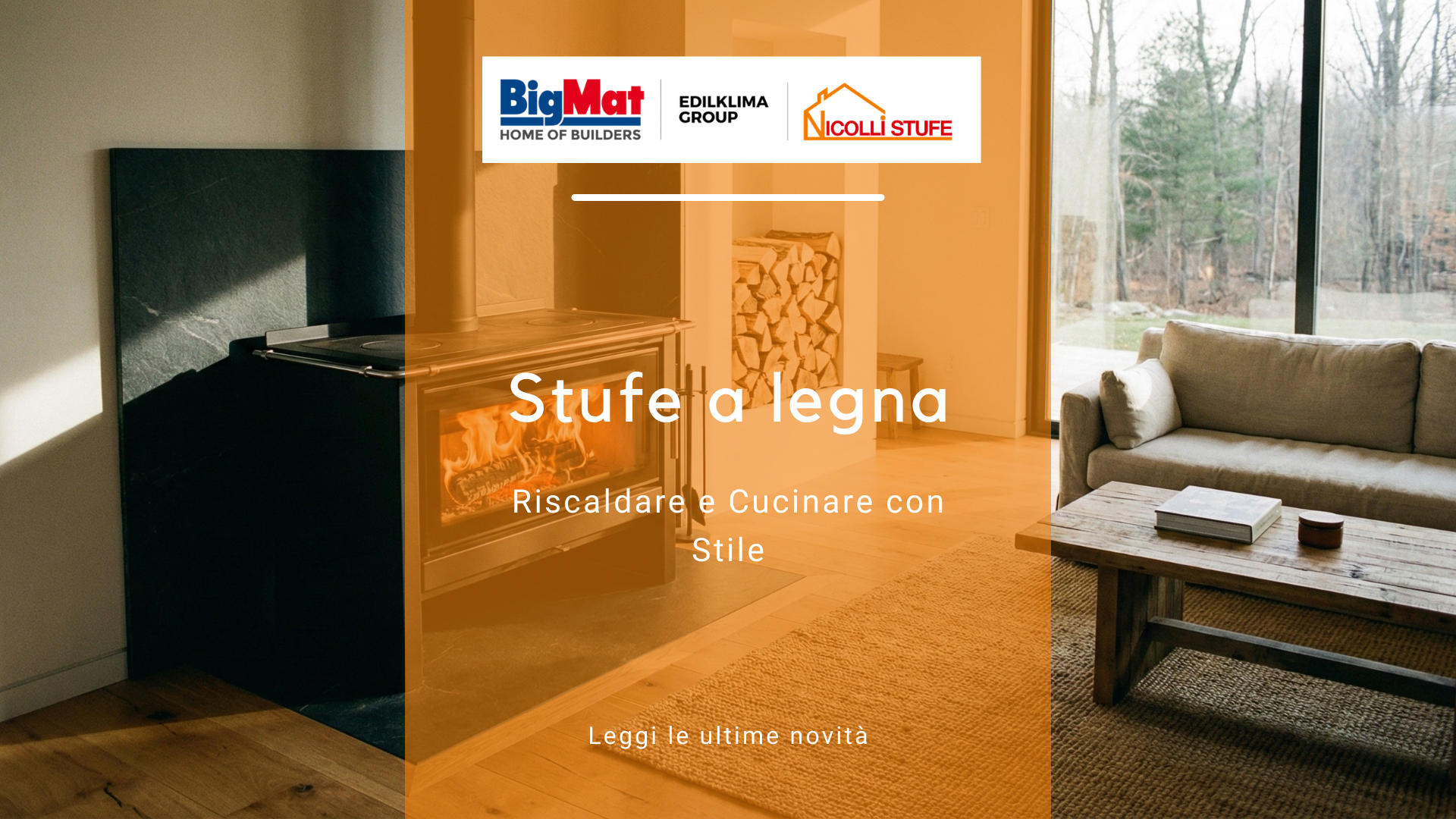 Stufe a legna per cucinare e riscaldarti con stile